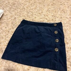 Vineyard vines, size 6, navy blue corduroy skirt